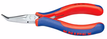 KNIPEX Electronics Pliers with multi-component grips mirror polished half-round jaws 145 mm