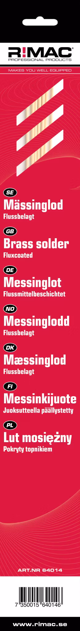 RIMAC SB-pac Mässinglod flussbelagt 2.0mm x 7st