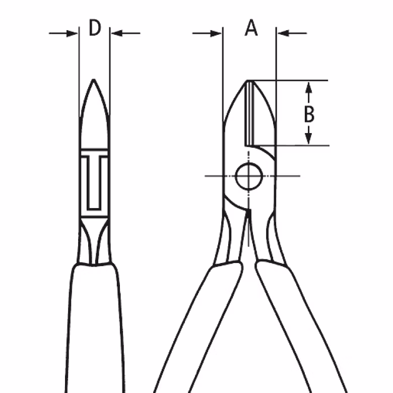 KNIPEX Sidavbitare 115mm