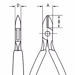 KNIPEX Sidavbitare 115mm