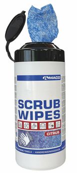 MACO Scrub Wipes Citrus Blå 50st