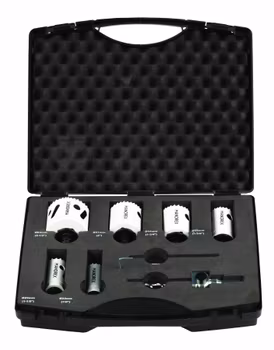 MANDREX MXqs Hole Saw Kit - Plumber - Bi-metal SpeedXcut M42
