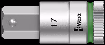 WERA 8740 C HF Hex-Plus SW 4,0 x 60 mm Zyklop bit socket with 1/2" drive holding function 4.0x60,0