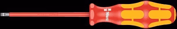 WERA 160i 0,4 x 2,5 x 80 mm VDE Insulated screwdriver for slotted screws 0.4x2.5x80