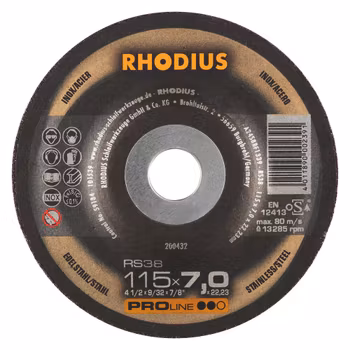 RHODIUS RS38 Slipskiva 115x7x22,23 (25 förp)