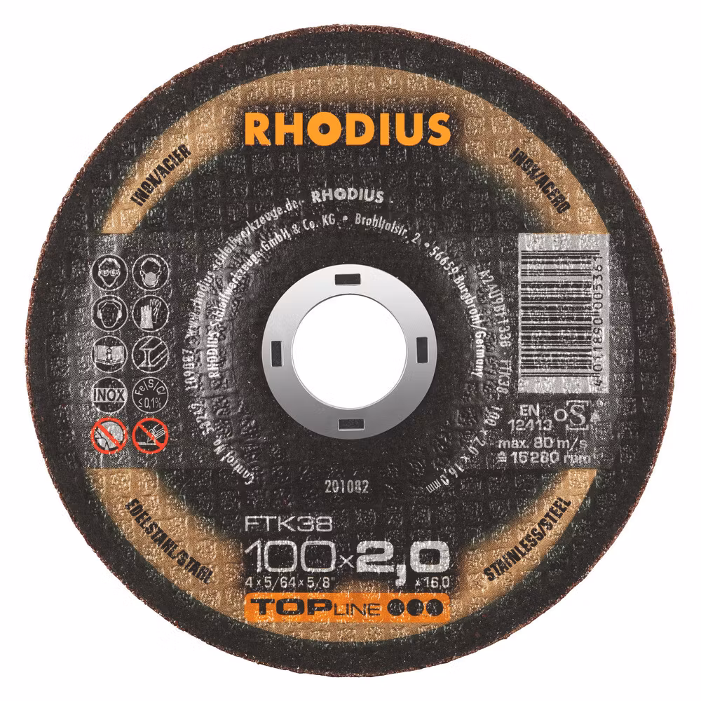 RHODIUS FTK38 Kapskiva 100x2.0x16 FTK38 (25 förp)