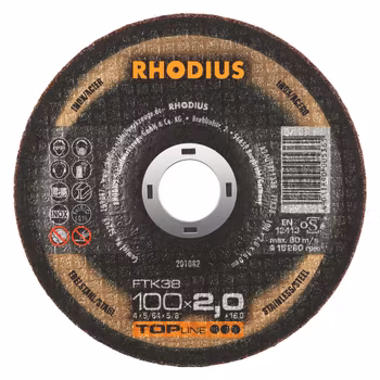 RHODIUS FTK38 Kapskiva 100x2.0x16 FTK38 (25 förp)