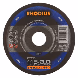 RHODIUS FT33 Kapskiva 115x3,0x22,23 (25 förp)