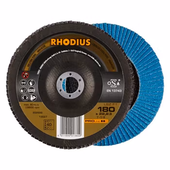 RHODIUS LSZF2 Lamellslipskiva 180x22,23 K40 PRO (10 förp)