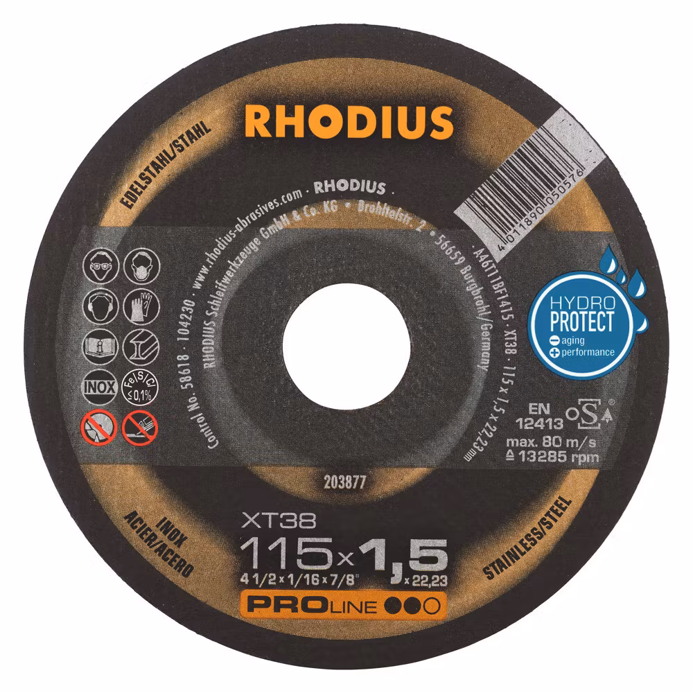 RHODIUS XT38 Kapskiva 115x1,5x22,23 (50 förp)