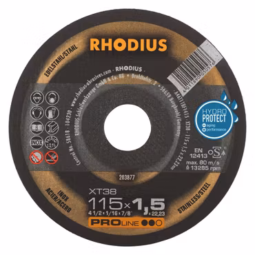 RHODIUS XT38 Kapskiva 115x1,5x22,23 (50 förp)