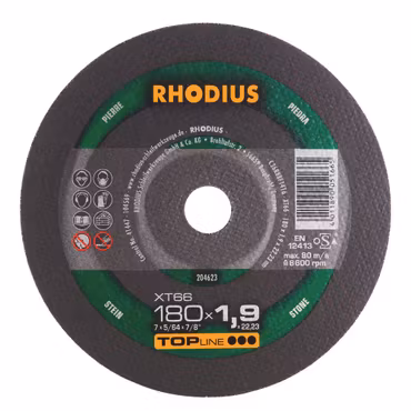 RHODIUS XT66 Kapskiva 180x1,9 Sten (25st/frp)