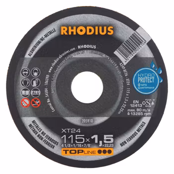 RHODIUS XT24 Kap 115x1,5 Alu (50/förp)