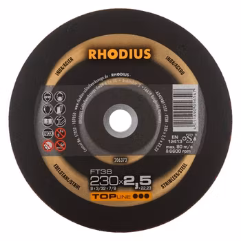 RHODIUS FT38 Kapskiva 230x2,5 (25/förp)
