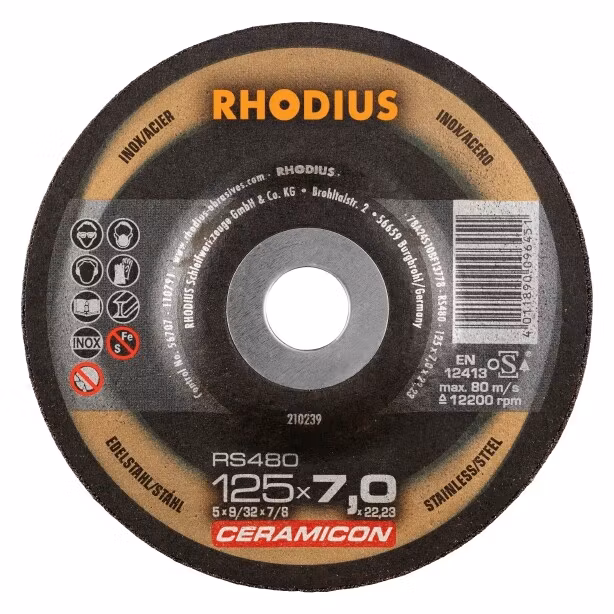 RHODIUS CERAMICON 125x7,0 25/förp