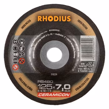 RHODIUS CERAMICON 125x7,0 25/förp