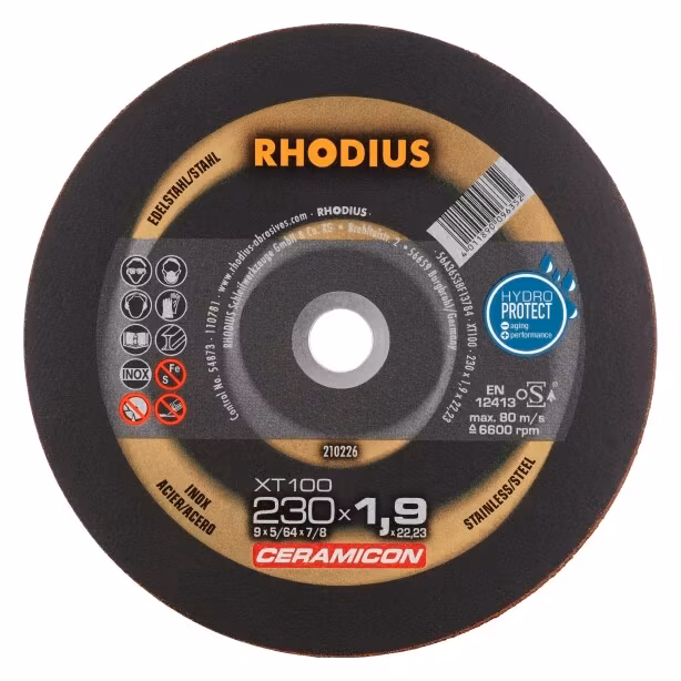 RHODIUS XT 100 CERAMICON 115x1,0x22,23 (25 förp)