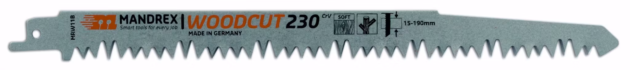 MANDREX WOODCUT Reciprocating Blade - 230  (2st/förp)