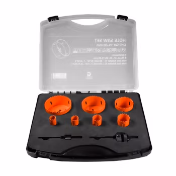 Hole Saw Bi-Metal Cobolt Set 9 pcs 19,22,27,35,58,73,83 mm