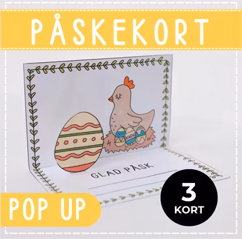 Pop up påskekort