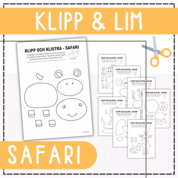 Klipp og Lim - safari
