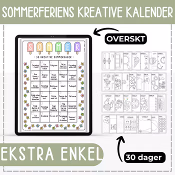 Sommerkalender - enkel