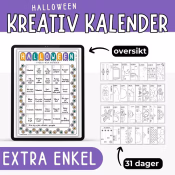 Halloweenkalender ekstra enkel
