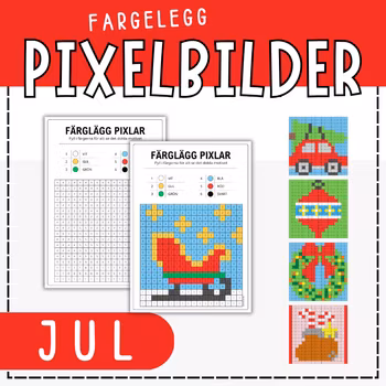 Fargelegg pixler - jul