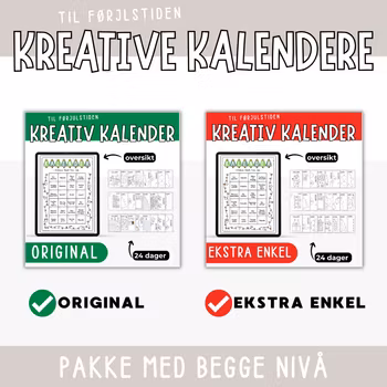 Pakke - Kreativ julekalender original og enkel