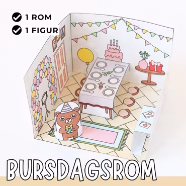 Dukkehus - Bursdagsrom