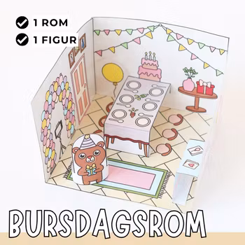 Dukkehus - Bursdagsrom