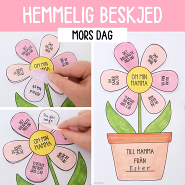 Morsdag - Blomst med hemmelig beskjed