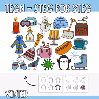 Tegn steg for steg - Vinter