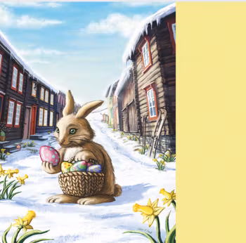 Minneboks - påskeharen fra Røros