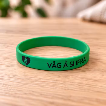 Våg å si ifra armbånd - grønt