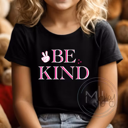 T-shirt - Be kind pink