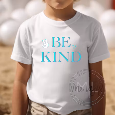 T-shirt - Be kind blue
