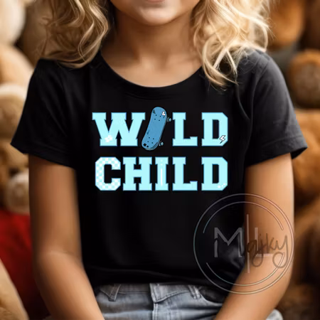 T-shirt - Wild child blue