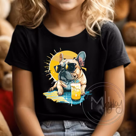 T-shirt - Dog sunbathing