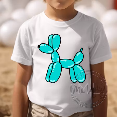 T-shirt - Green balloon dog