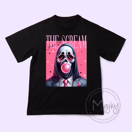 T-shirt - Trendig Ghostface Pop Art