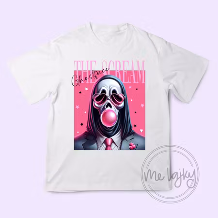 T-shirt - Trendig Ghostface Pop Art