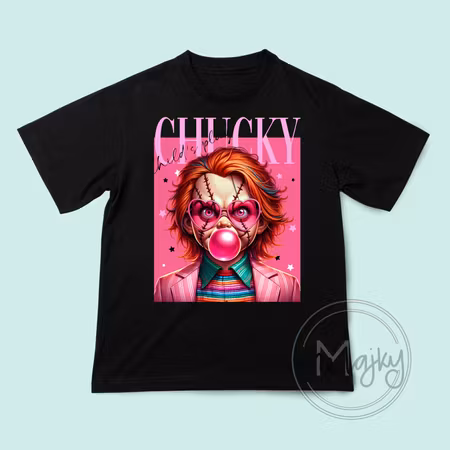 T-shirt - Trendig Chucky Pop Art