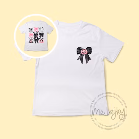 Barn-T-shirt – Spöken, Rosetter, och Häxiga Halloween-detaljer