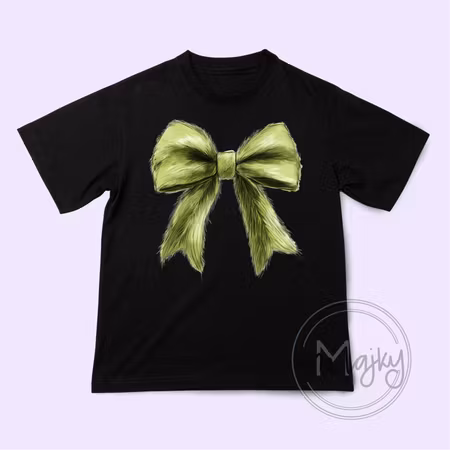 T-shirt - grön rosett