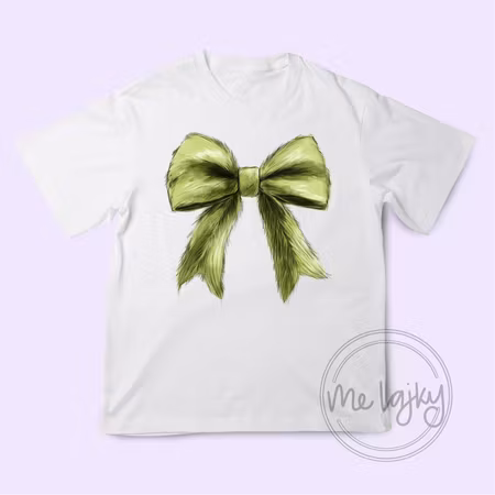 T-shirt - grön rosett