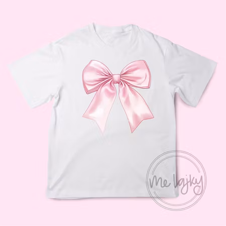 T-shirt - Rosa sidenrosett