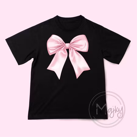 T-shirt - Rosa sidenrosett