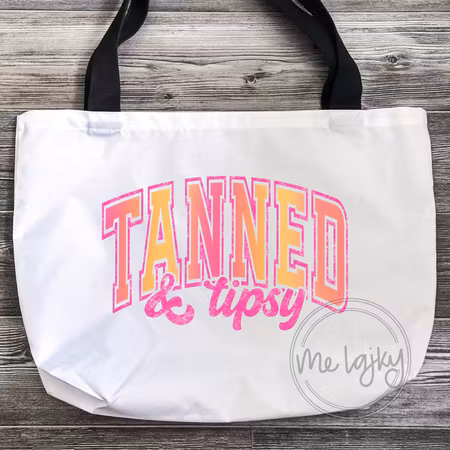 Strandväska – “Tanned & Tipsy”