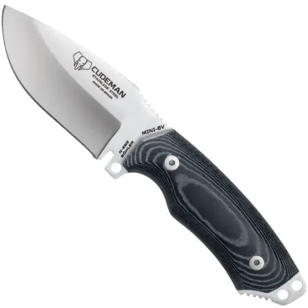 Cudeman Mini Boina Verde jaktkniv 9 cm – rådjurskniv i Böhler N695, svart Micarta
